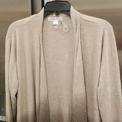 Barefoot Dreams Bamboo Chic Lite Ombre Calypso Wrap Cardigan Stone Cocoa 1X NWT
