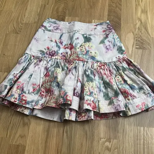 Zimmermann Like new wavelength flounce skirt