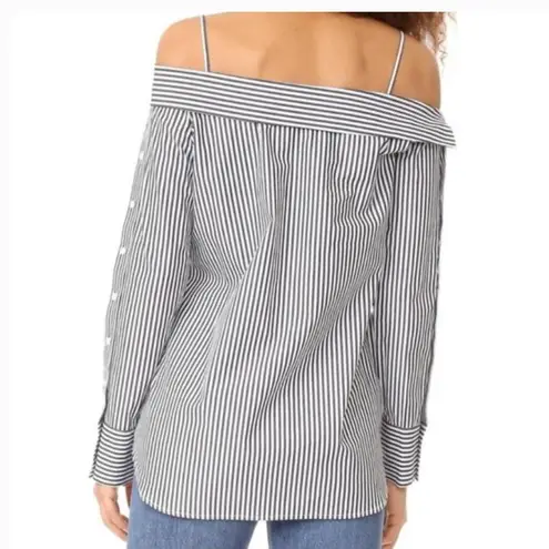 Guest Editor Off Shoulder Stripes Blouse NWT