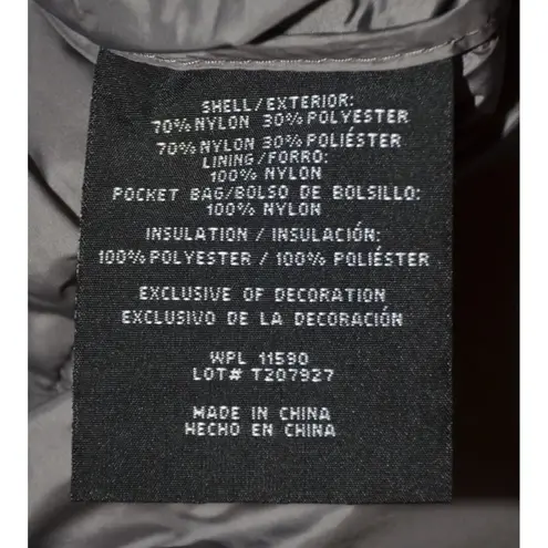 Heat Keep Ladies Gray Sleeveless Quilted Puffer Jacket Size XXL Pocket Insulated