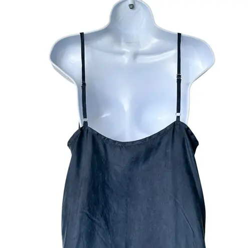 Jenni Kayne Riviera Slip Dress Charcoal Sundress Casual Maxi capsule feminine L