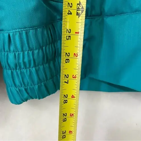 Obermeyer  Eden Jacket Ski Coat Sz 10 Teal Thumb Holes Snowboard Fur Hood