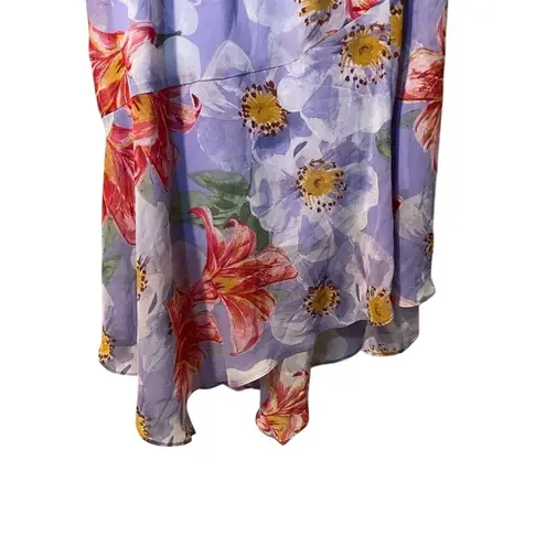 Julia Jordan Floral One Shoulder Dress Lavender Pink White Flowers Party Cocktail - Image 2