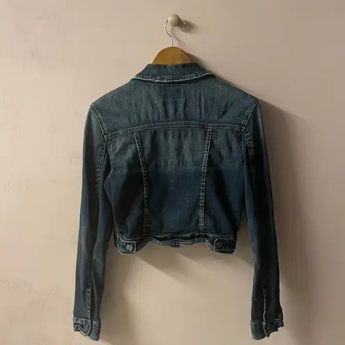 Just USA Cropped Denim Jacket Size S GUC