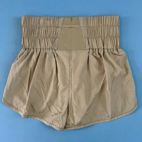 NWT Free People Movement The Way Home Clay Tan High Rise Shorts Size L