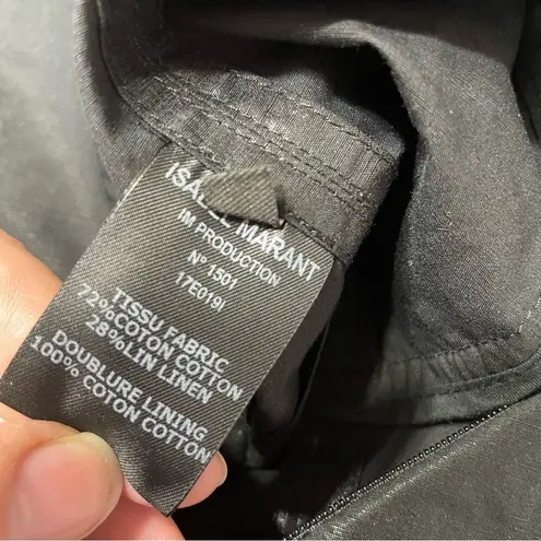 Isabel Marant one shoulder ruffle mini dress no belt size 38