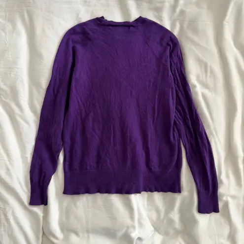 Replica Los Angeles Cashmere Blend Purple Crewneck Sweater Size XS
