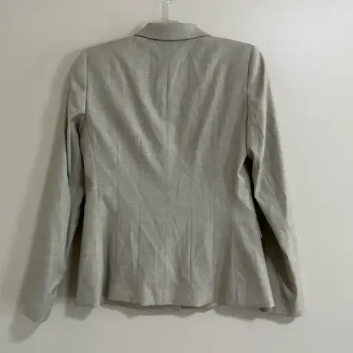 Lafayette 148 New York Virgin Wool Beige Blazer Size 4 Tan