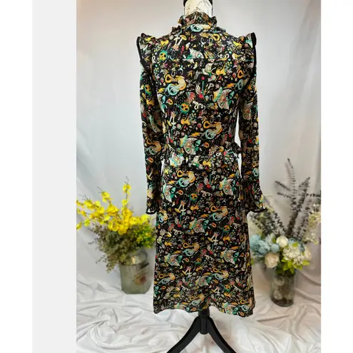 Zadig & Voltaire Rosier Circus Print Dress Midi Multi XS