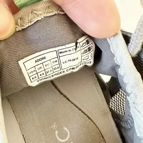 Vionic Adore Gray Lace Up Lightweight Active Sneaker Size 6.5