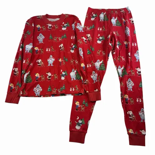 Pottery Barn Adult S Rudolph Adult Organic Pajama Set 2 Piece Christmas Holiday - Image 3