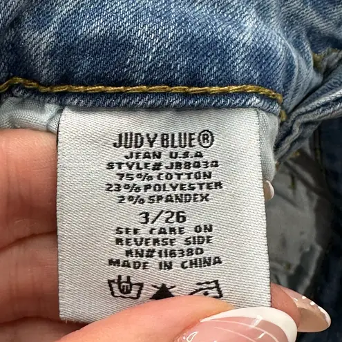 Judy Blue Pearl & Silver Embellished High Rise Skinny Jeans