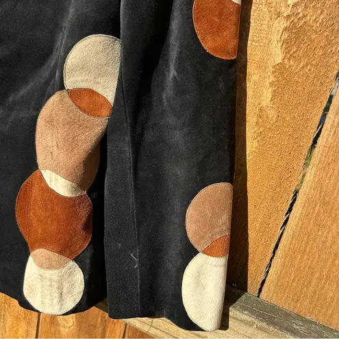 Vintage Isabel “belle sports” suede blazer jacket size large whimsy fall winter Black