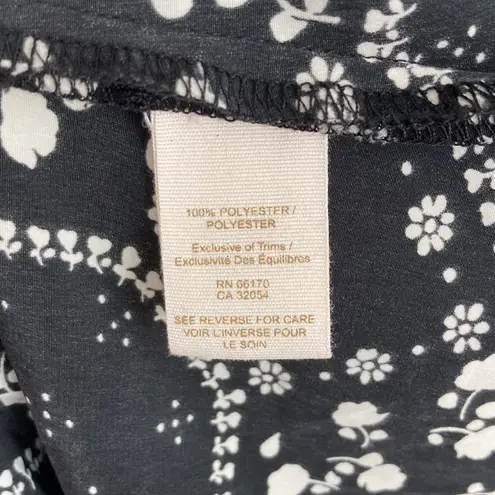 Free People | Black and White Floral Mini Dress sz 6