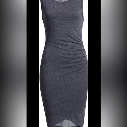 Treasure & Bond Sleeveless Ruched Dress Black Size XS FLAW