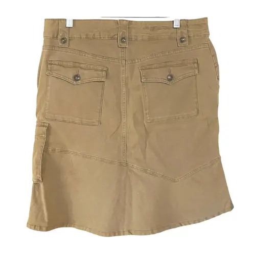 Jag jeans Y2K Khaki Cargo Mini Skirt Patchwork Preppy 2000s Academia Size 12