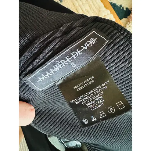 Maniere De Voir Multi Wear Crop top in Black US size M Tanks Sexy Going Out