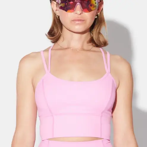 Halfdays Peony Gwen Longline Top Pink Size M