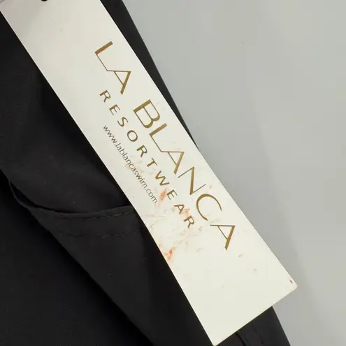 La Blanca Swim Shorts Size 3X NWT Black Plus Curvy All Around Resort Travel