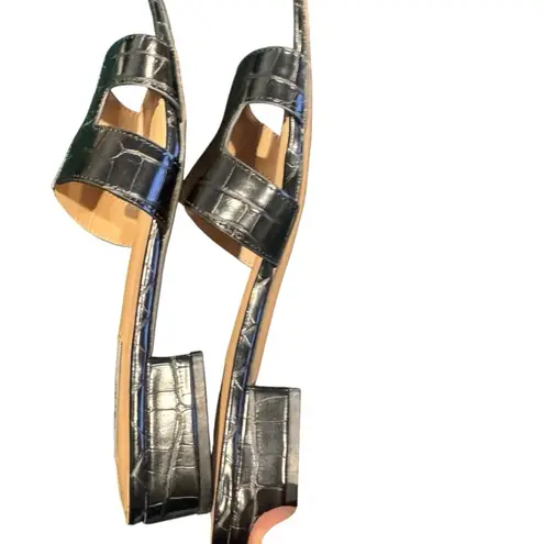 Steve Madden Hadyn Croc Embossed Slide Size 9. Pre