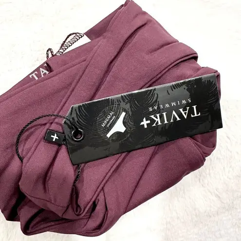 NWT Tavik Ali Mini Swim Bottom in Merlot