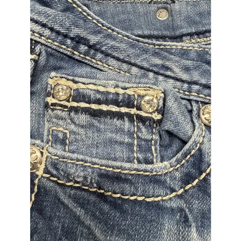 Miss Me  Signature Boyfriend Capri Jeans Women's Blue Denim Size‎ 29