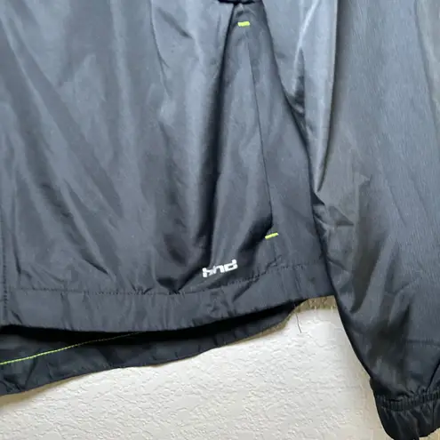 Hind Women's Black Lightweight Running Jacket Hooded Activewear windbreaker Size M