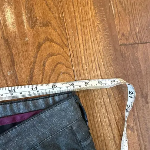 Boden pewter metallic coated skinny pant size 12 Silver