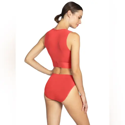Robin Piccone NWT AUBREY TANK-AVA Red Women's Swim Top Size Large
