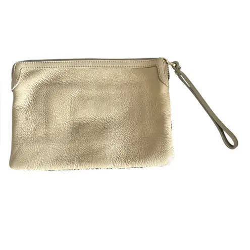 Massimo Dutti  Elegant Snakeskin Print Clutch Wristlet