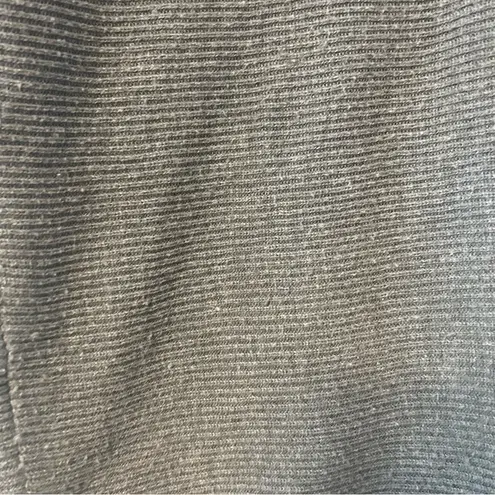 Ella Moss charcoal gray v-neck ribbed pullover sweater size large