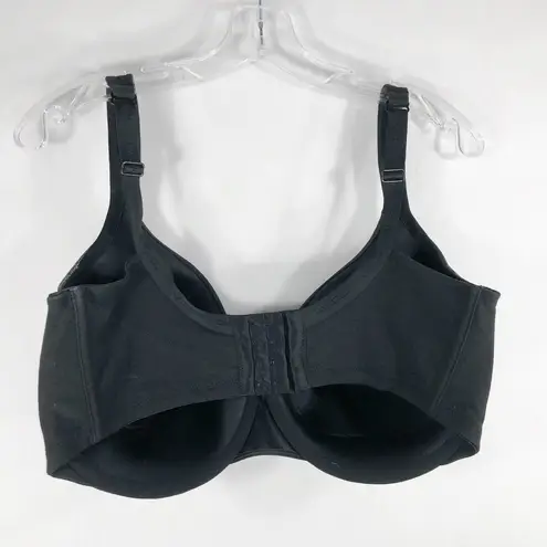 Cacique 40F Bra Black Full Coverage Cotton Knit Plus Size Lane Bryant 106