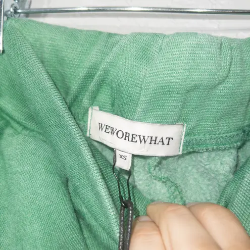 We Wore What NWT Jolly Green Burnout Fleece Joggers Size XS