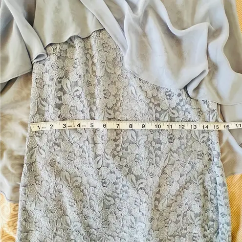 Scarlett Blue Dress with attached shawl