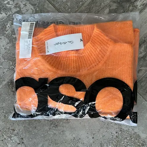 Miss Selfridge Funnel Batwing Crop Sweater in Orange, Size M New w/Tag