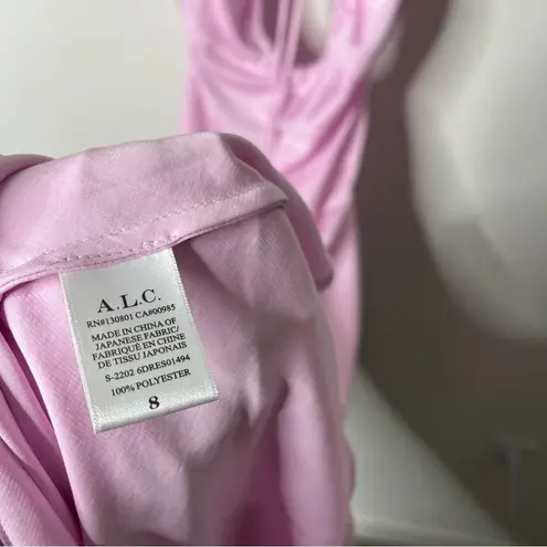 ALC Frank NWT ALC Lavender Lilac Purple Halter Neck Cutout Smocked Midi Dress Womens 8