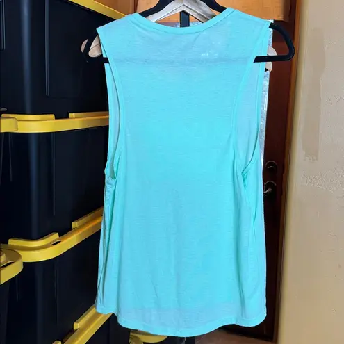 Adam Hood Mint Green Sleeveless Muscle Tank Top Size Medium