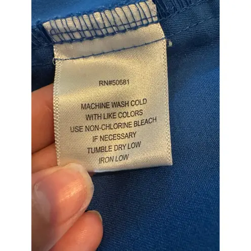 Grey’s Anatomy Barco Women’s Scrub Jacket Blue Zip Front Stretch Size S GRSW873