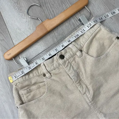 Afends Corduroy Shorts high rise cuffed womens Beige size 4 skater indie casual