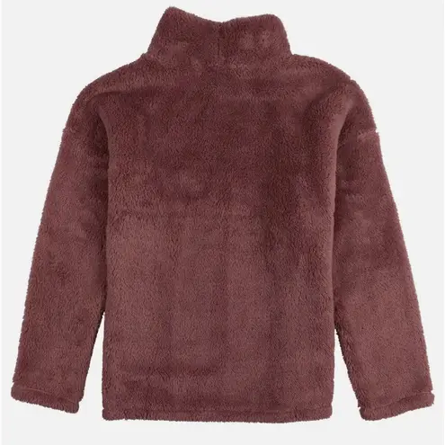 32 Degrees Heat 32 DEGREES Sherpa Mock Neck Sweatshirt in Plum Rose size XXL New with Tag