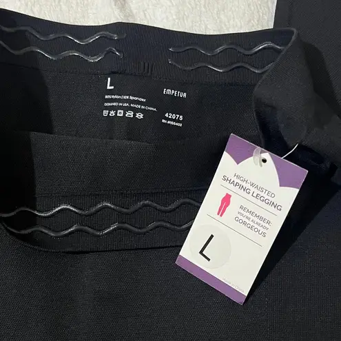 Empetua (L) Black High Waisted Shaping Leggings Shapewear from Shapermint Size L