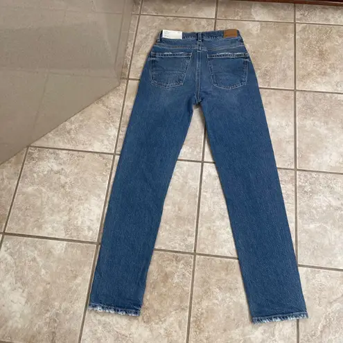 American Eagle Ne(X)t Level Super High Rise Jeans Size 000 New 23w Dark Wash Blue