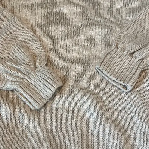 ASOS  Boxy Fit Crewneck Sweater Beige Size 2