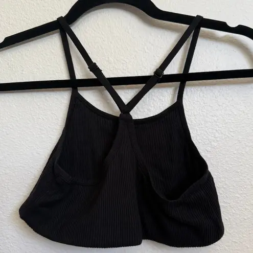 WESLEY Rivington Ribbed Tencel Bralette in Black