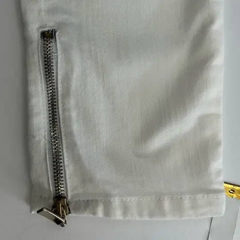 Emporio Armani White New Sabrina Skinny Jeans Designer Size 28