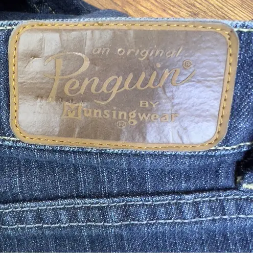 Penguin by Munsingwear (no size tag)Dark Blue Denim Capri’s with Leg Zip…