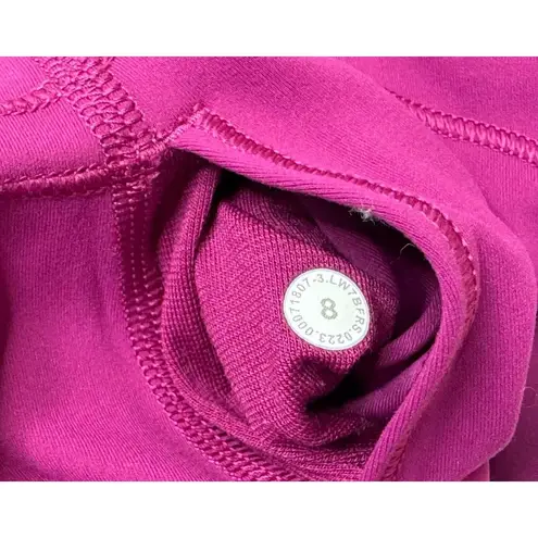 LULULEMON Align High Rise 6” Biker Shorts Magenta Purple Size 8 RARE COLOR