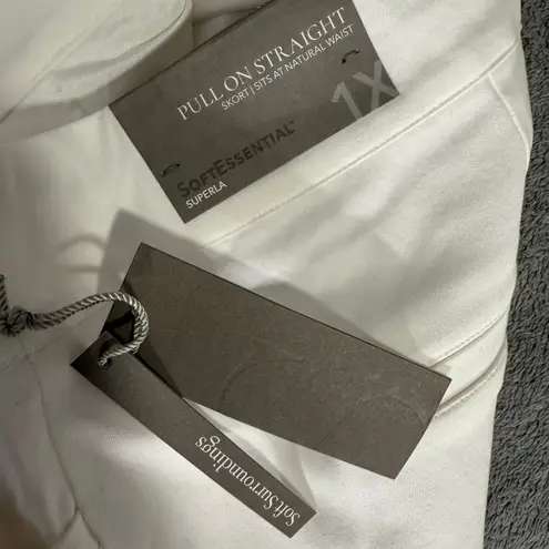 Soft Surroundings  Soft Essential Superla Skort, White, 1x - Image 4