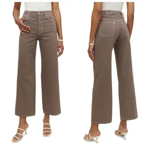 Reformation  Cowboy High Rise Wide Leg Jeans in Brown Size US 30