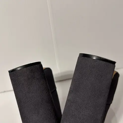 Estro gray suede zip up boots women size EU 37 / US 7 Black